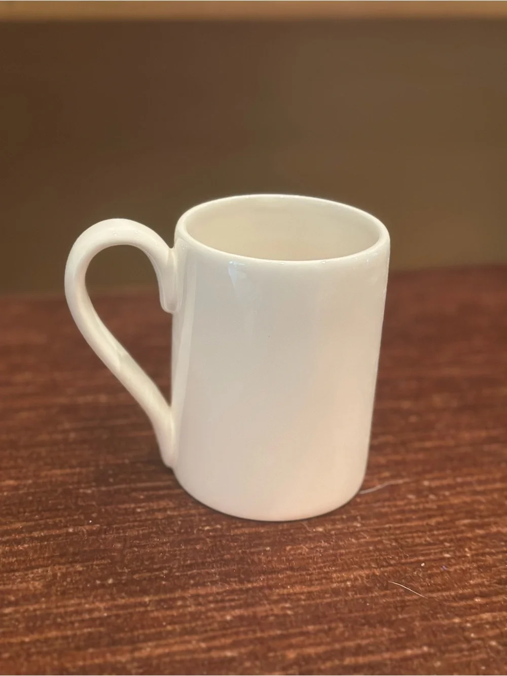 Claire's White Ceramic Mug with Black Mustache Design